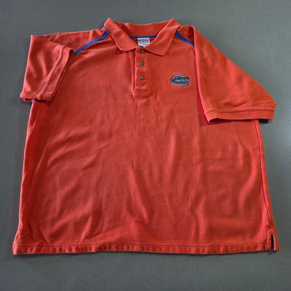 Boca Classics Florida Gators Mens XL Orange Cotton Pique Polo Shirt NCAA Fanwear